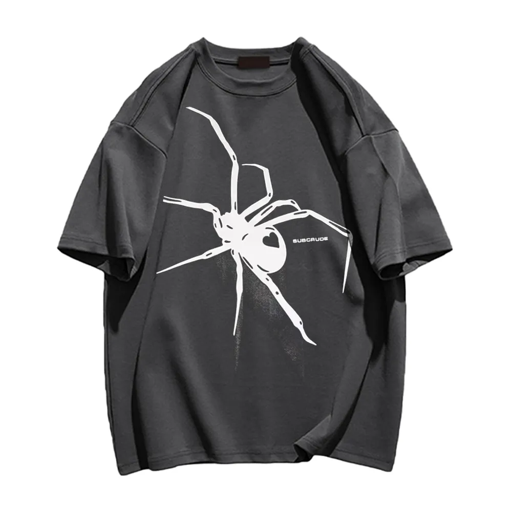 Simple Spider Print T-Shirt