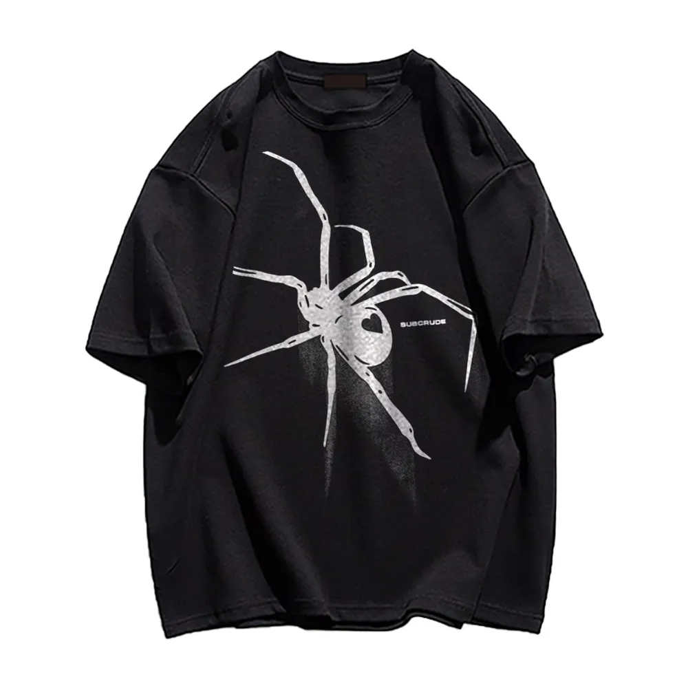 Simple Spider Print T-Shirt