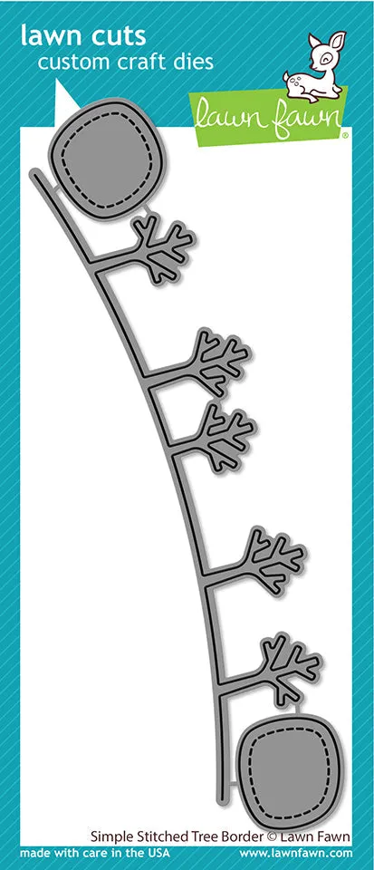 Simple Stitched Tree Border Dies
