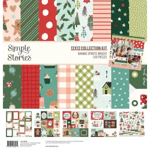 Simple Stories  12x12 Paper [Collection] - Baking Spirits Bright