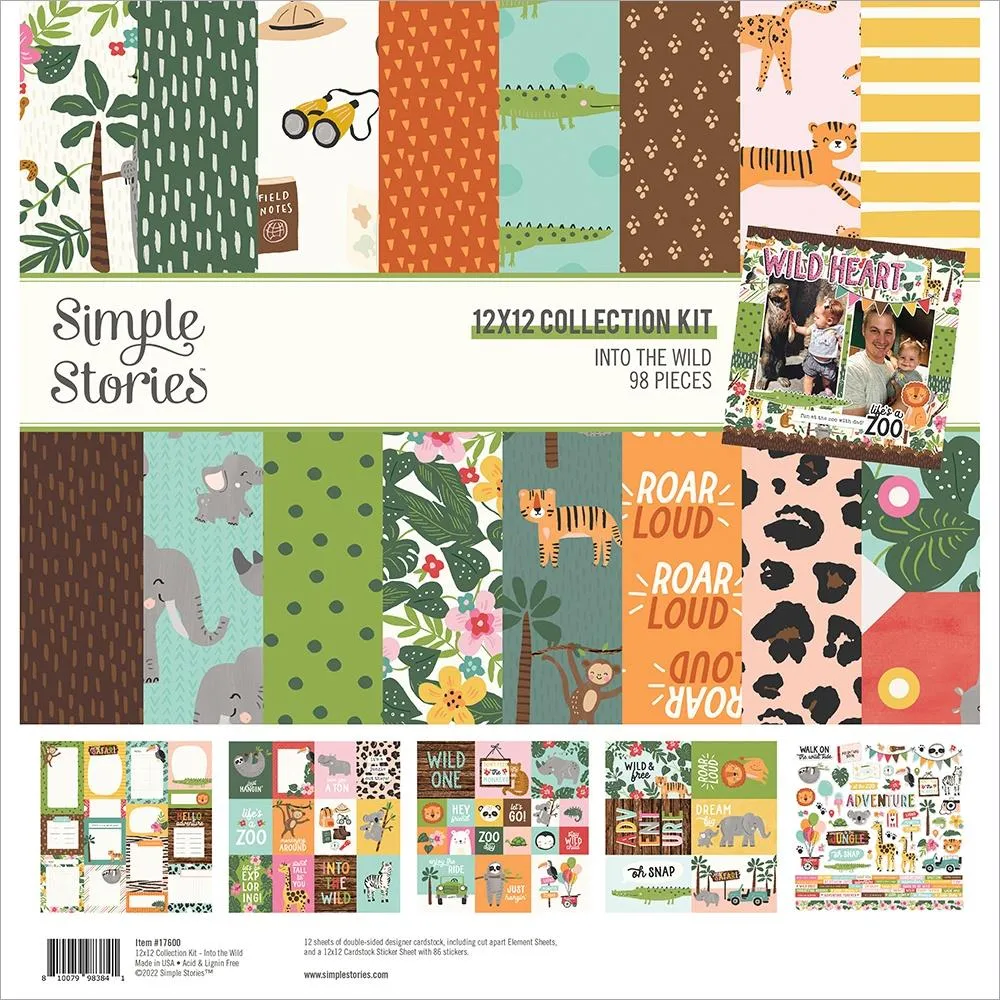 Simple Stories  12x12 Paper [Collection] - Into The Wild