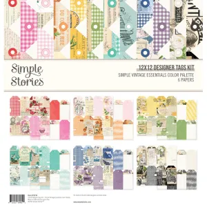 Simple Stories - Simple Vintage Essentials Color Palette - Designer Tags Kit