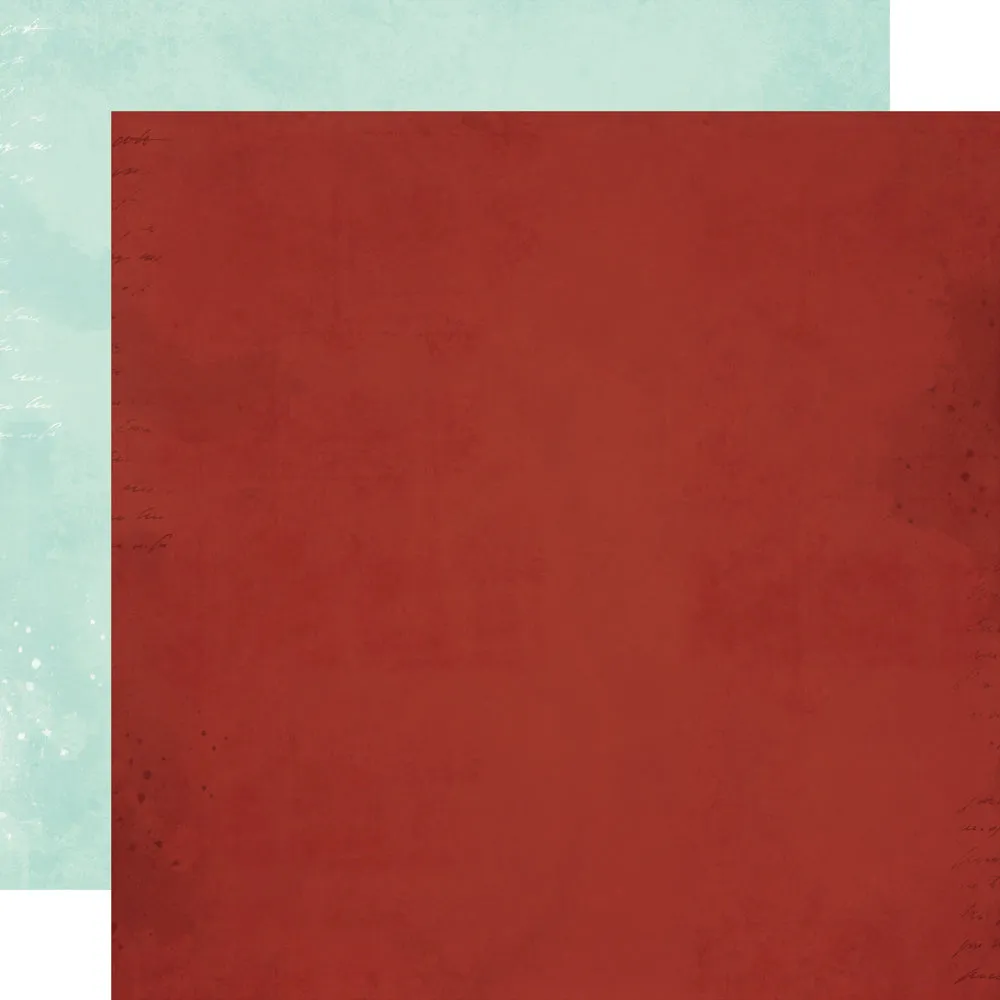 Simple Stories - Simple Vintage Love Story - 12x12 Single Sheet - Ruby / Mint