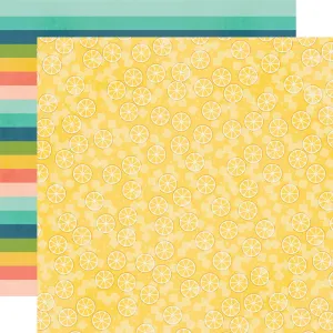 Simple Stories - Summer Snapshots - 12x12 Single Sheet - Keep It Sunny