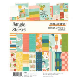 Simple Stories - Summer Snapshots - 6x8 Paper Pad