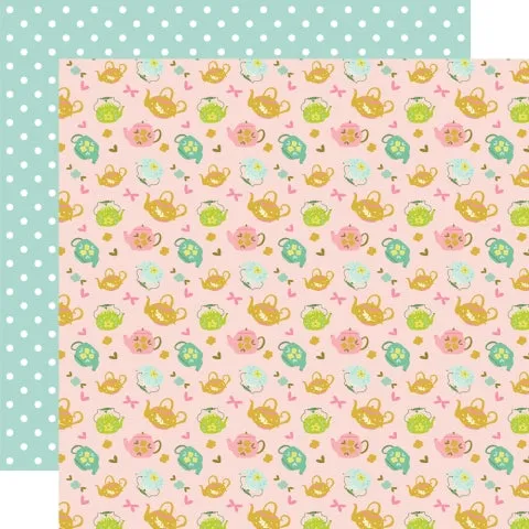 Simple Stories - Tea Garden - 12x12 Single Sheet - Tea Party
