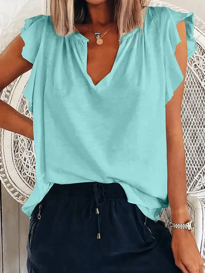 Simple V Neck Tee