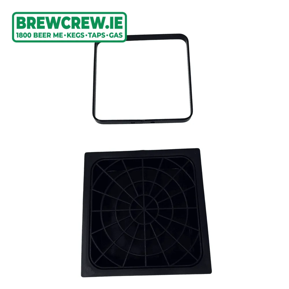 SINGLE 6" DRIP TRAY HOLDER   6" Black Plastic Drip Tray