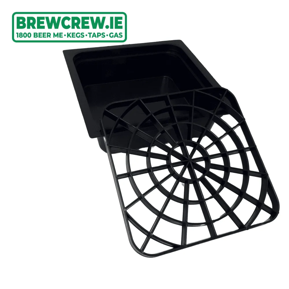 SINGLE 6" DRIP TRAY HOLDER   6" Black Plastic Drip Tray