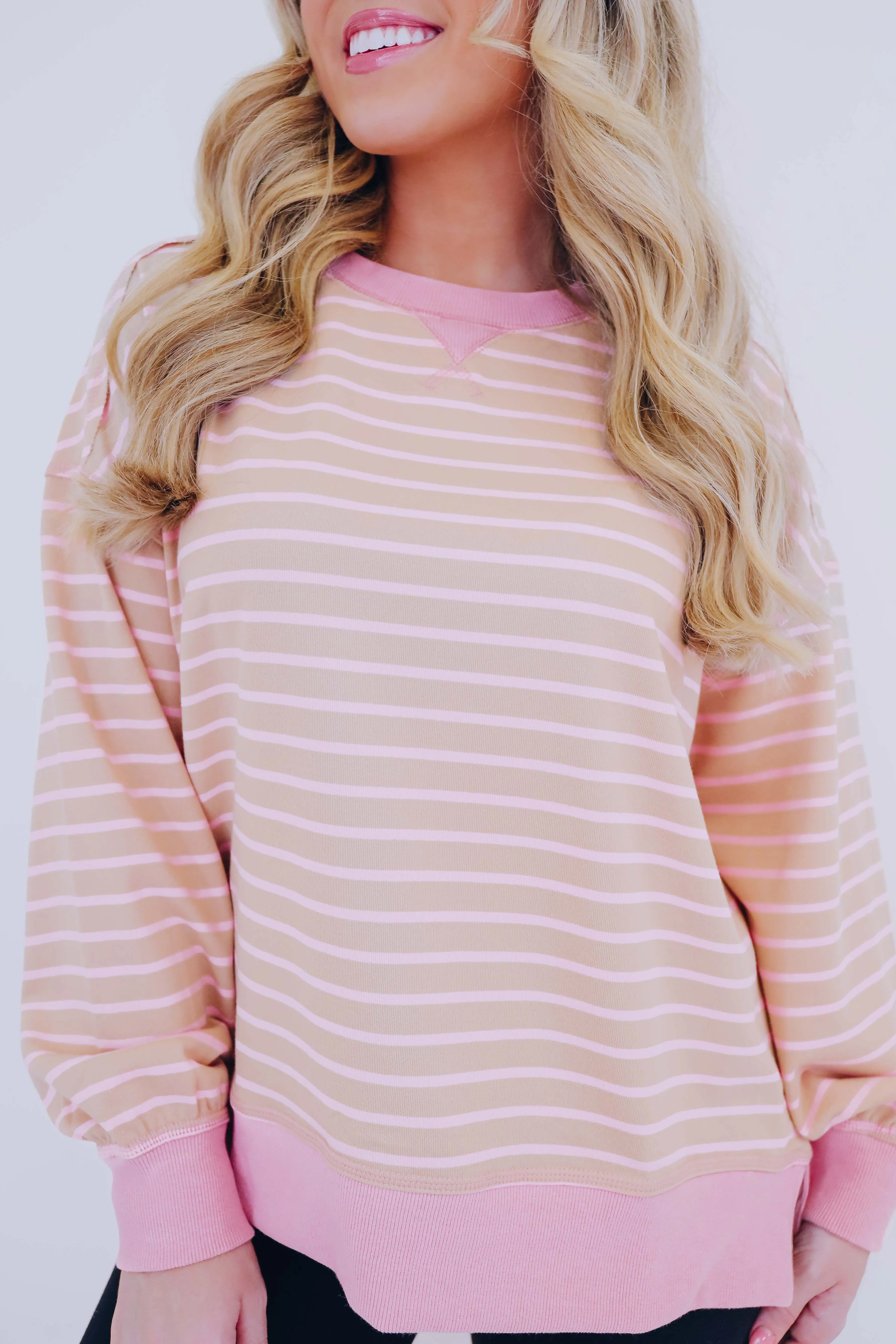 ***Skylar Striped Long Sleeve Top SAMPLE