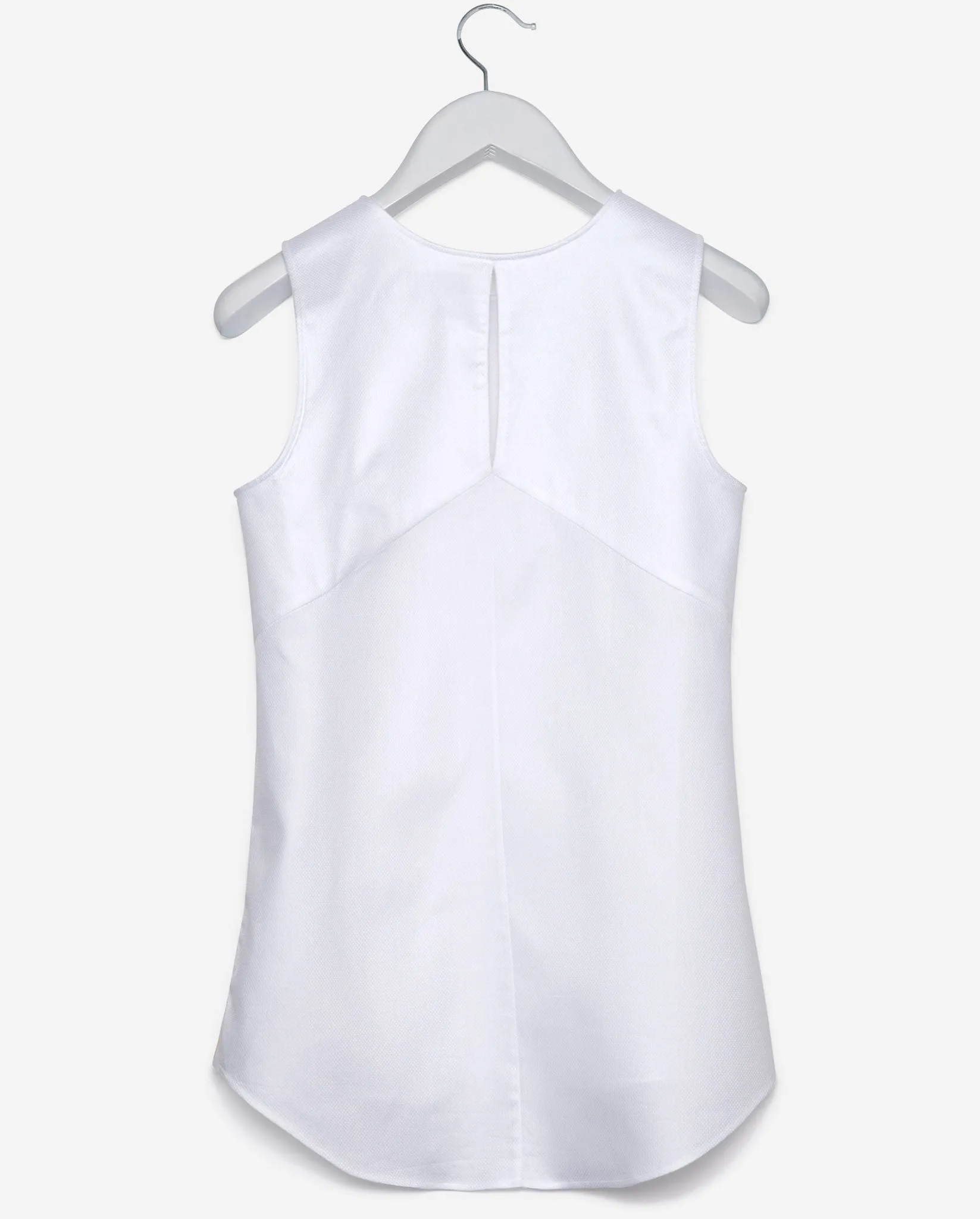 Sleeveless - White Textured