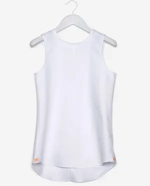 Sleeveless - White Textured