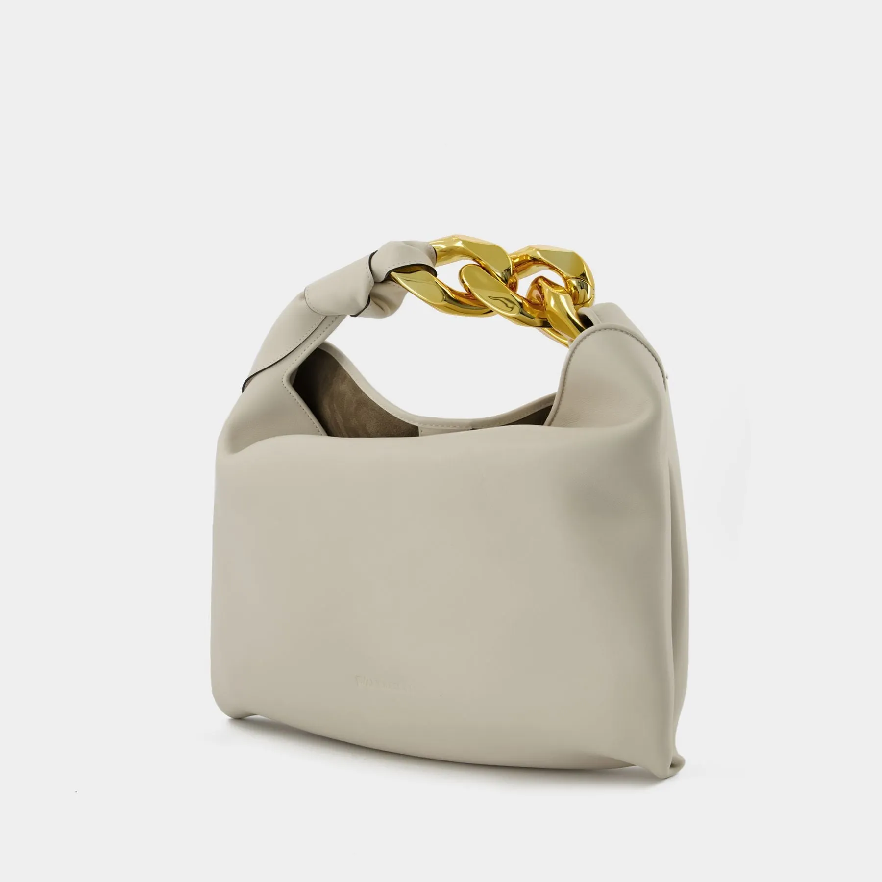 Small Chain Hobo Bag - J.W. Anderson -  Off-White - Leather