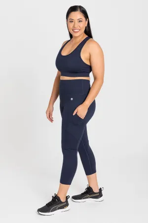 Smart Pocket Move 7/8 Length Legging - Navy