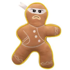 Snugarooz Ninja Bread Man Dog Toy (10")
