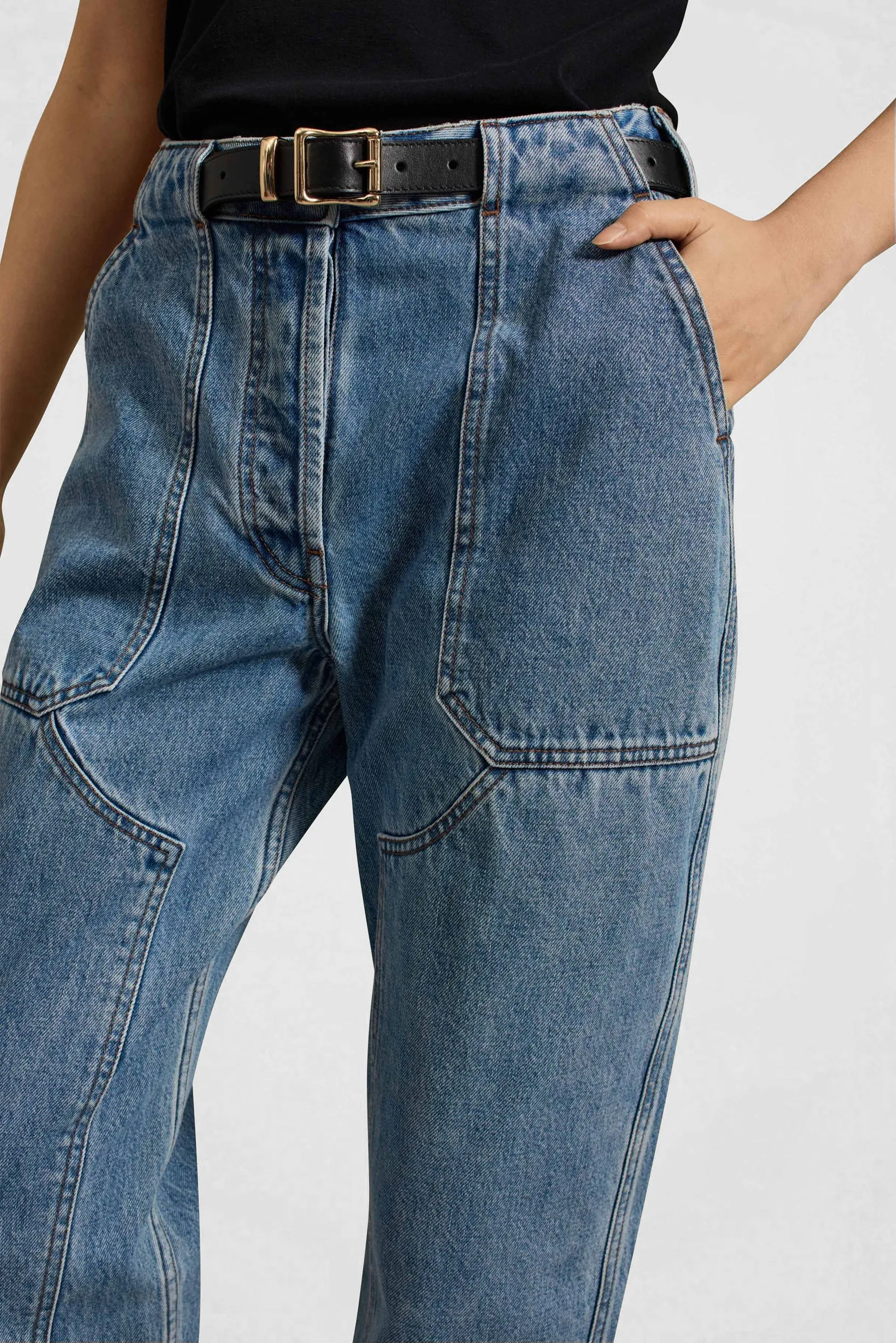 Spencer Twisted Seam Jean in River Wash