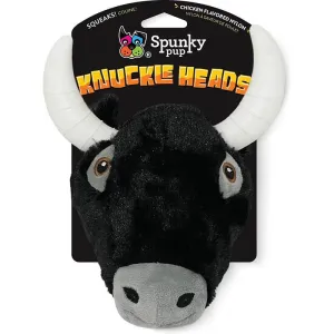 Spunky Pup Knuckleheads Plush Chew Toy Bull
