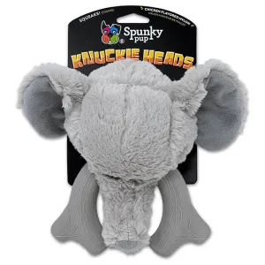 Spunky Pup Knuckleheads Plush Chew Toy Elephant