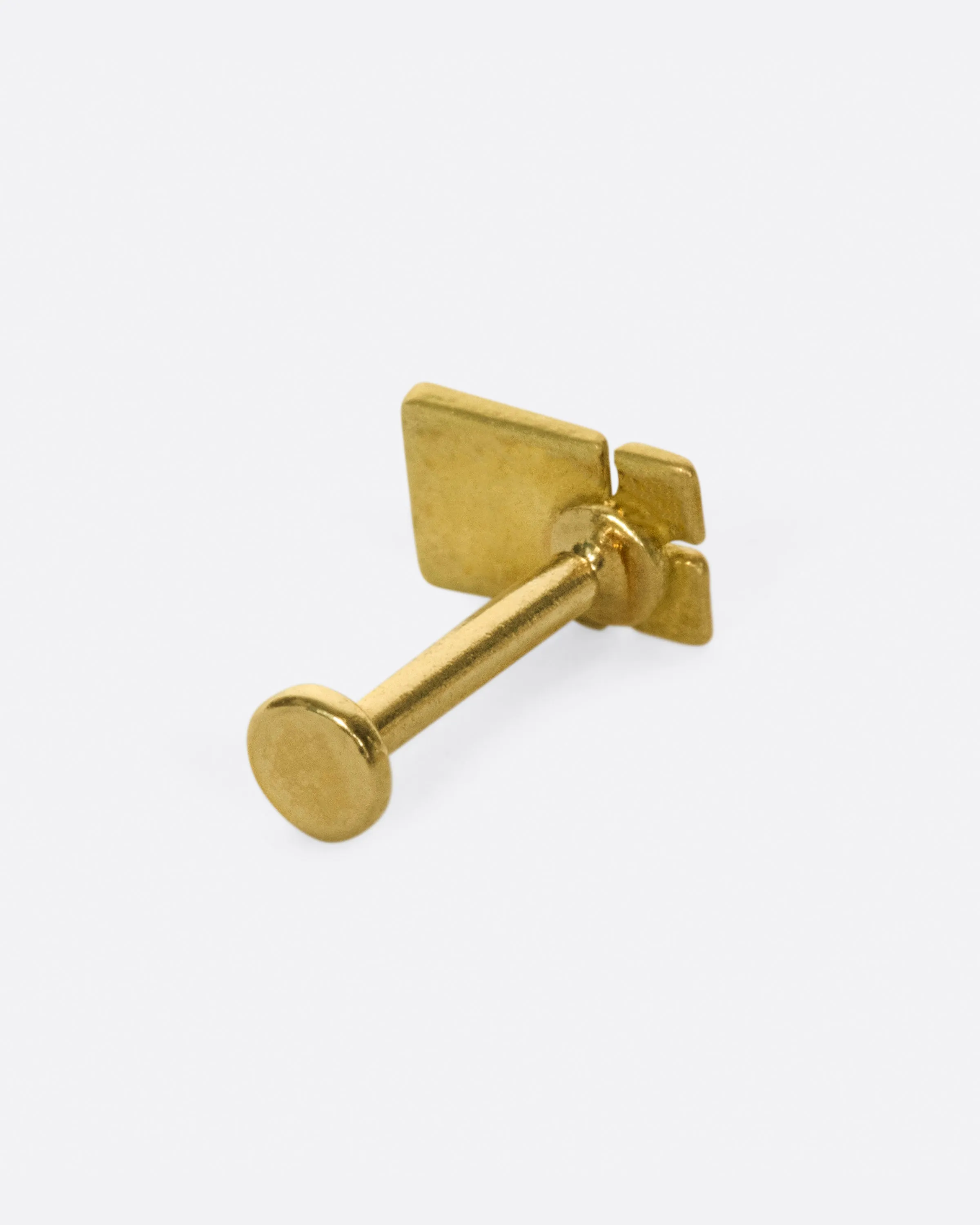 Square on Two Squares Threadless Earring