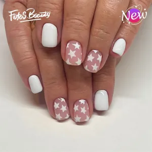 Square Star Simple Pink White