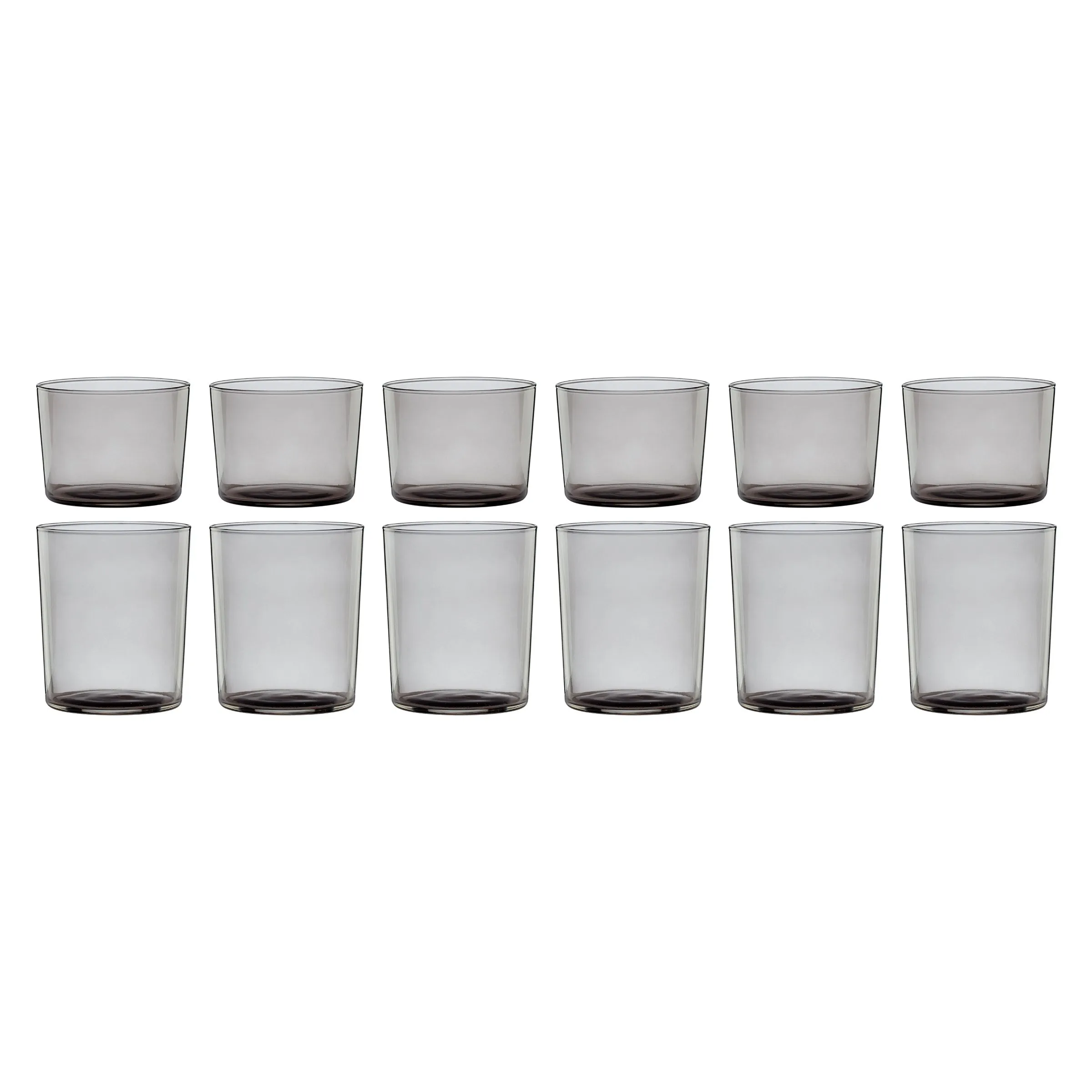 Stackables Smoke Short & Tall Glasses, Set of 12