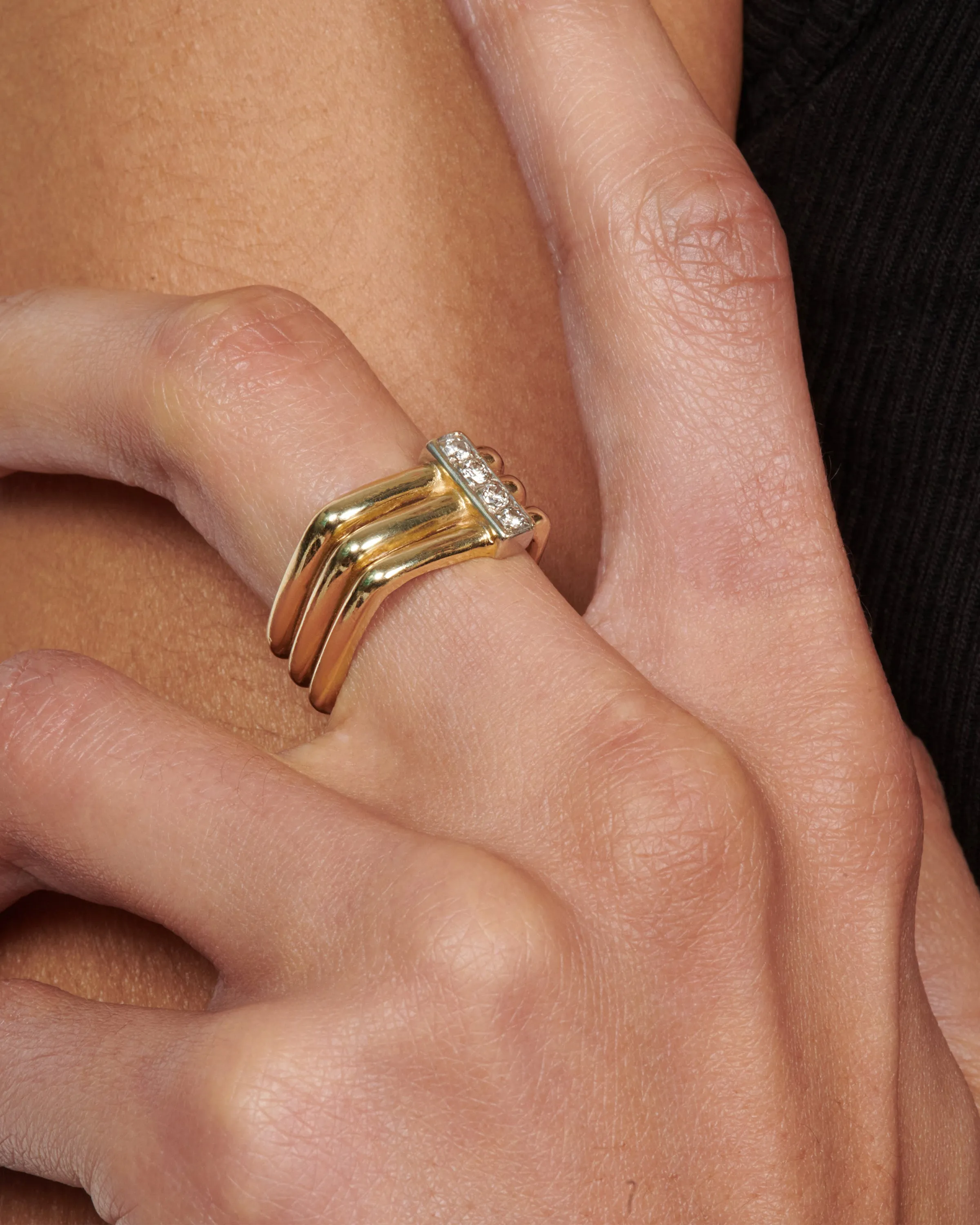 Stacked Square Ring