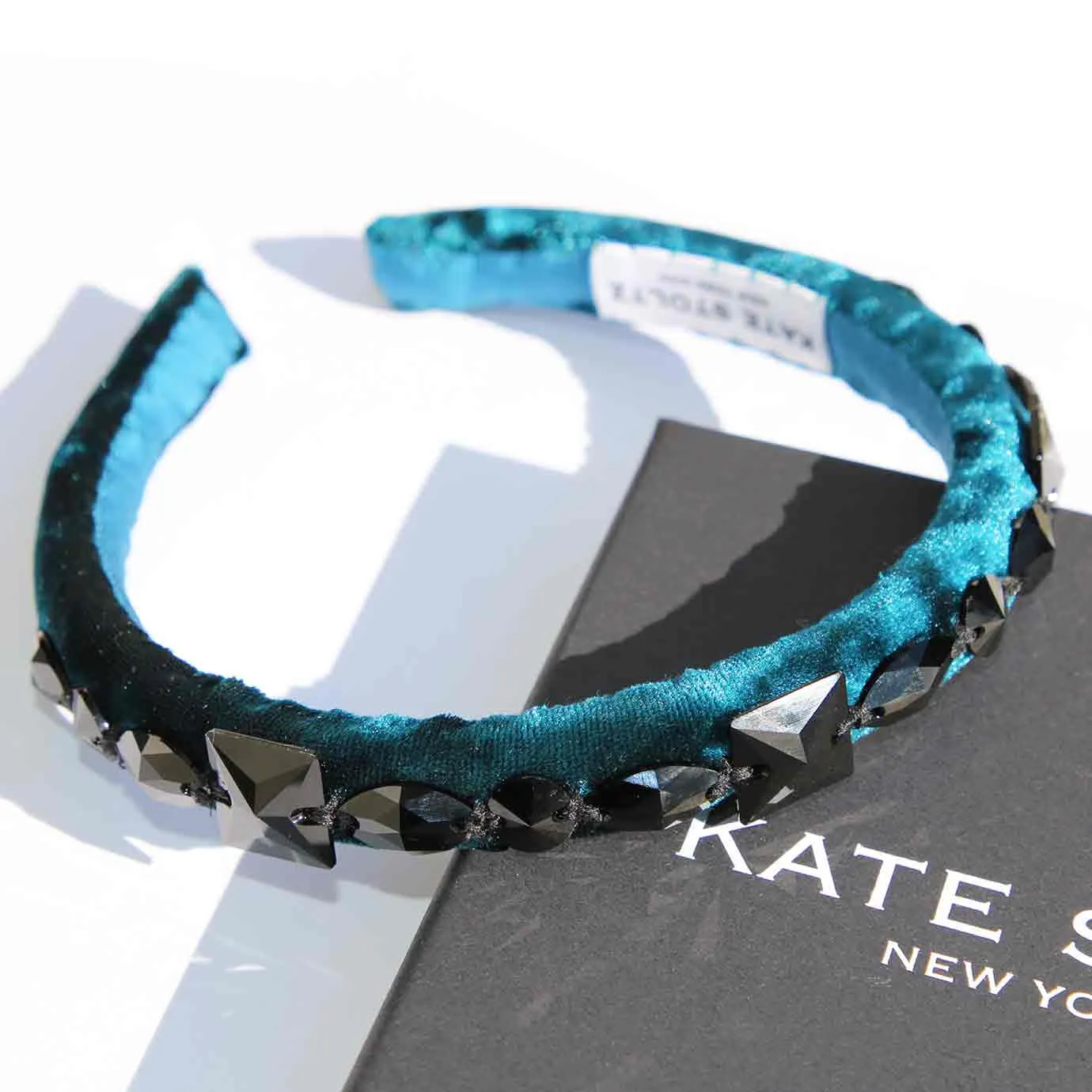 Stella Crystal Embellished Velvet Headband