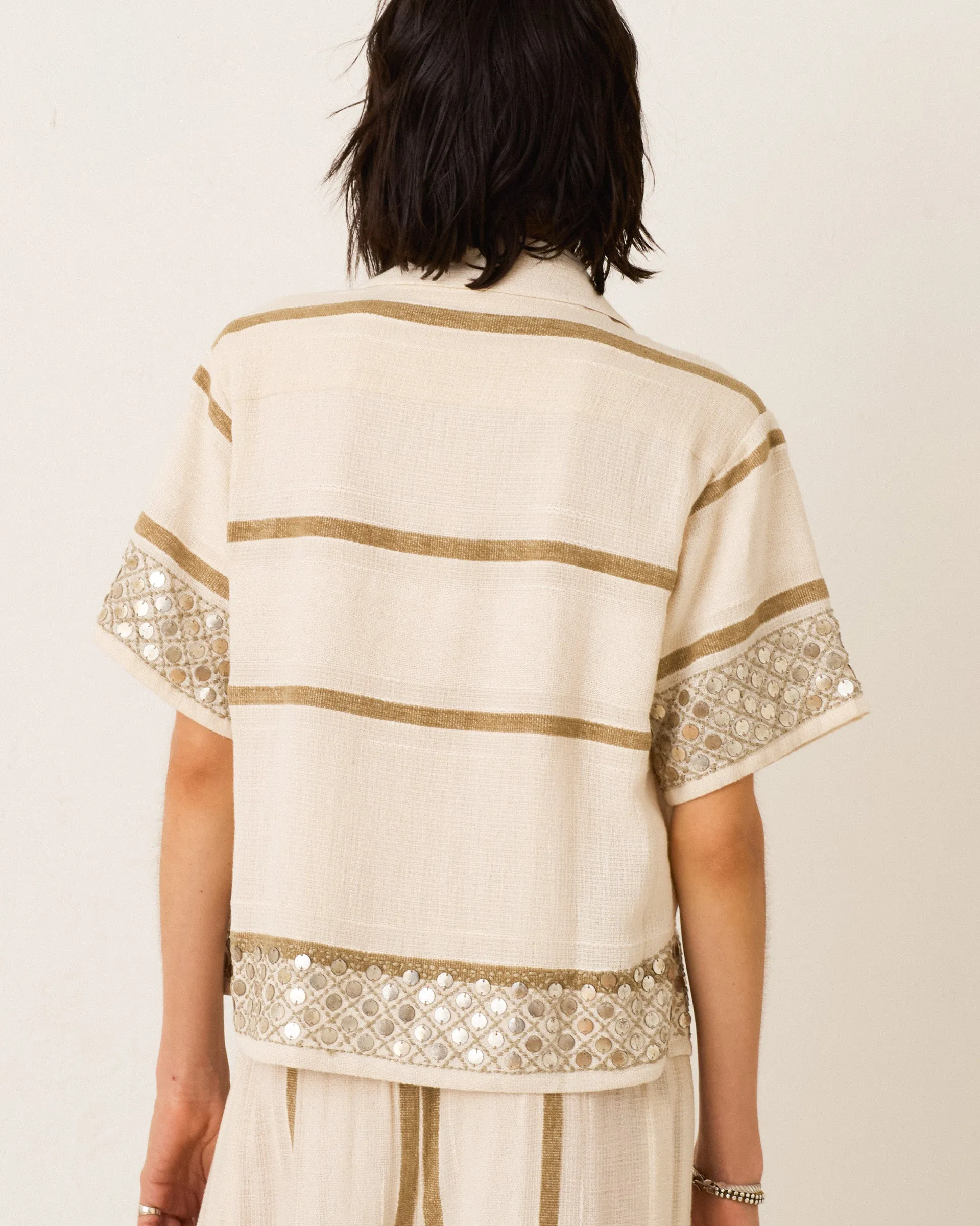 Stevie White Sage Coin Shirt