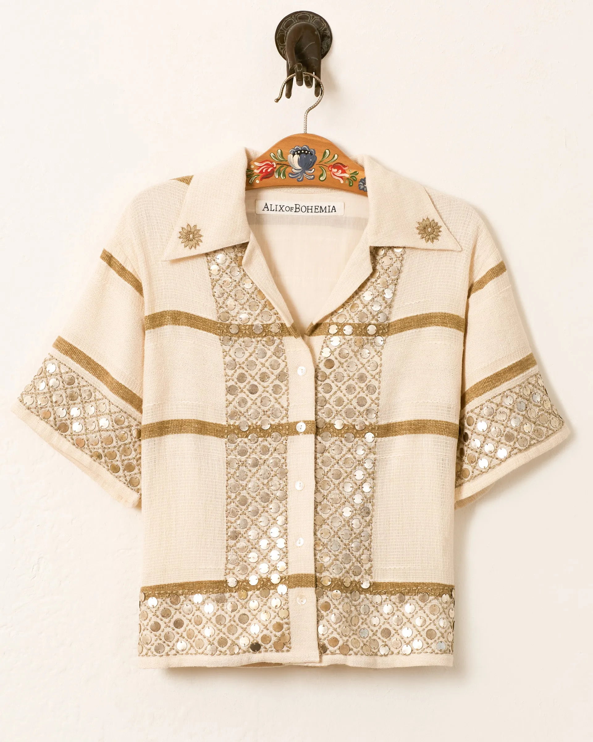 Stevie White Sage Coin Shirt