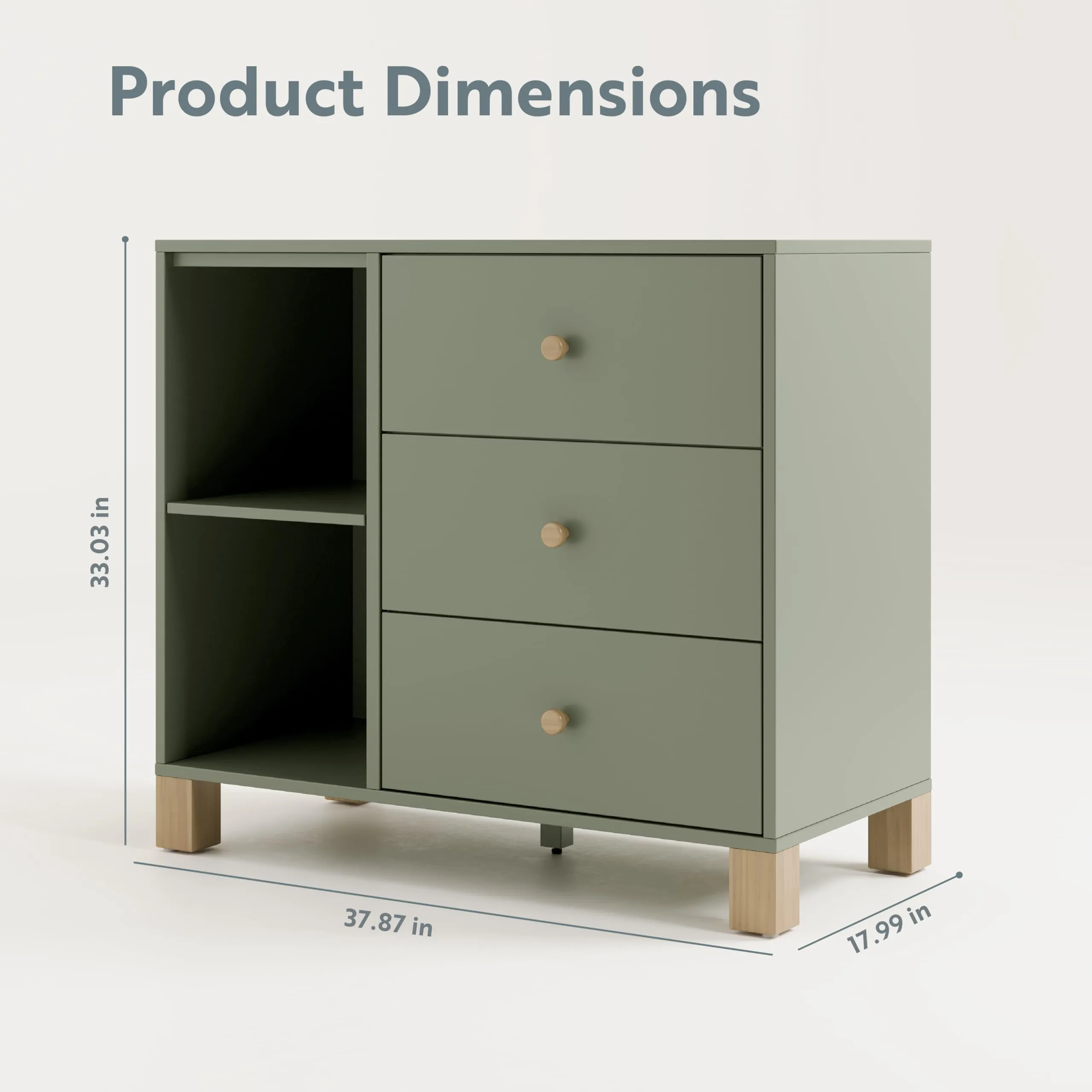Storkcraft 3 Drawer Combo Dresser