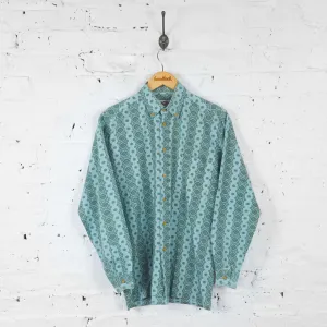 Striped Patterned Shirt - Green - M
