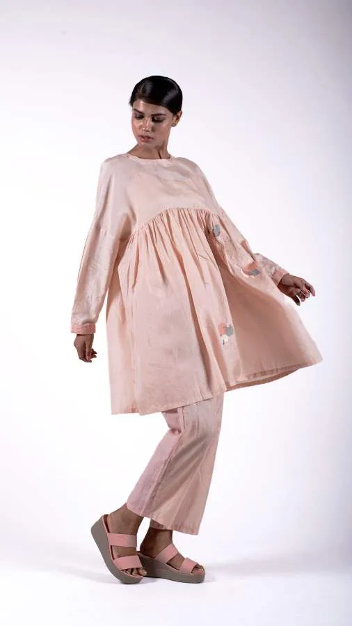 Studio Medium   I   Pale Blue Jamdani Metallic Dress