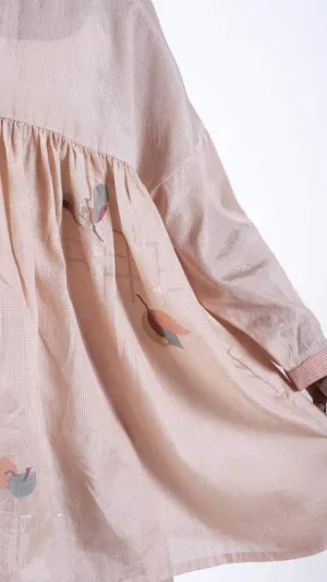 Studio Medium   I   Pale Blue Jamdani Metallic Dress