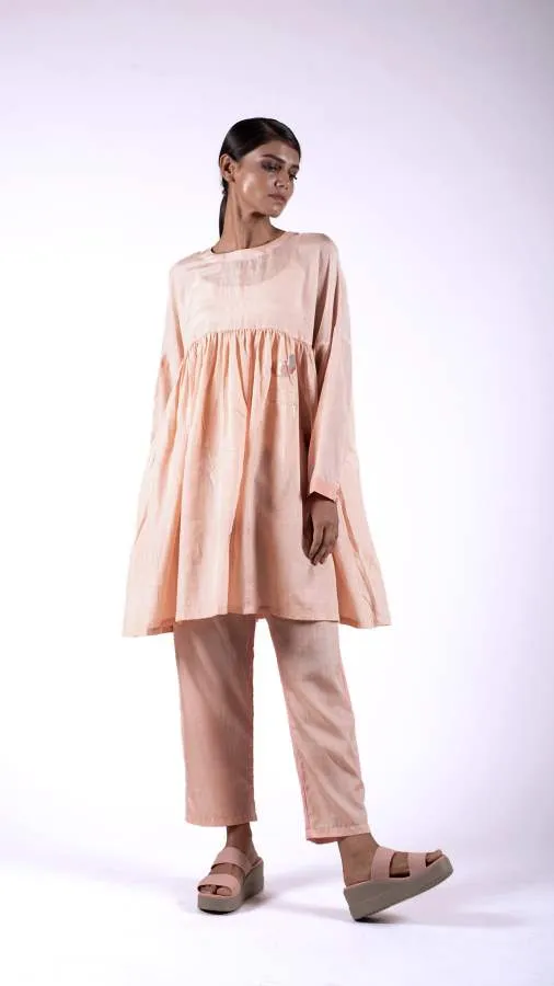 Studio Medium   I   Pale Blue Jamdani Metallic Dress
