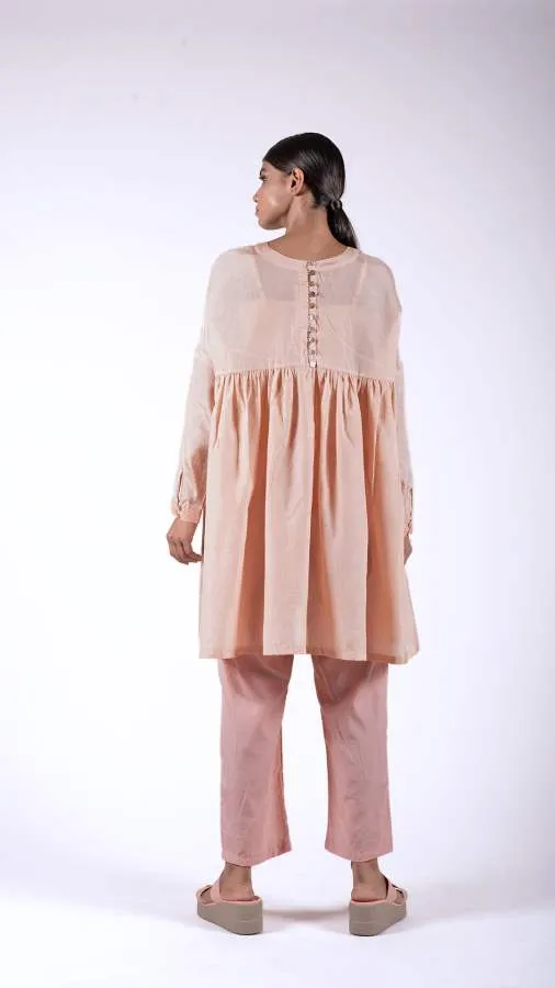 Studio Medium   I   Pale Blue Jamdani Metallic Dress