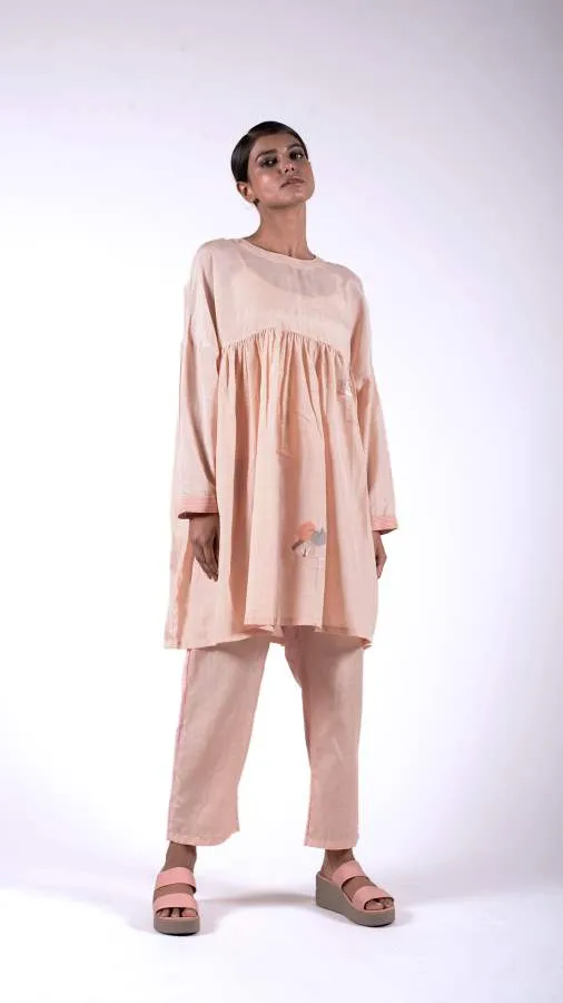 Studio Medium   I   Pale Blue Jamdani Metallic Dress