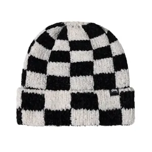 Stussy Crochet Checkered Cuff Beanie Black
