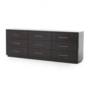 Suki 9 Drawer Dresser-Burnished Black