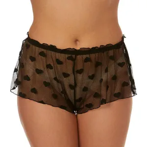 Sweetheart Mesh Tap Pant - Black -