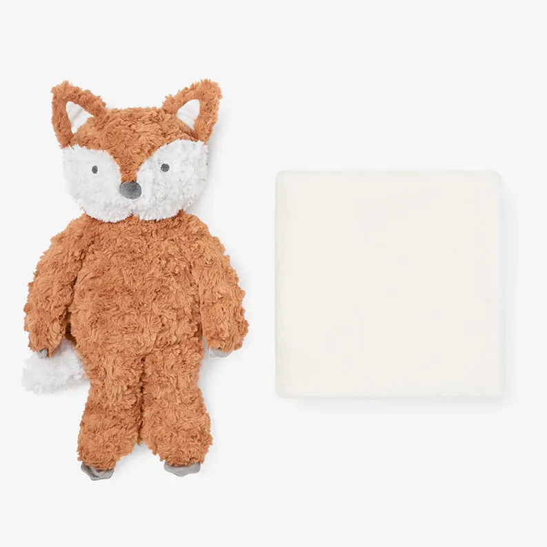 Swirl Fox Bedtime Huggie Plush Toy with Blanket