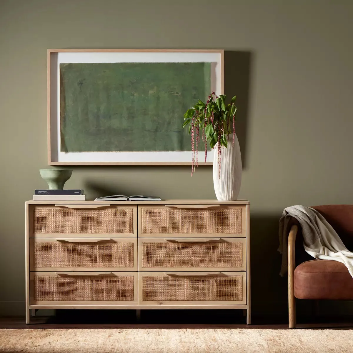 Sydney 6 Drawer Dresser-Natural