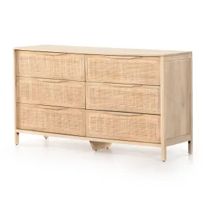 Sydney 6 Drawer Dresser-Natural