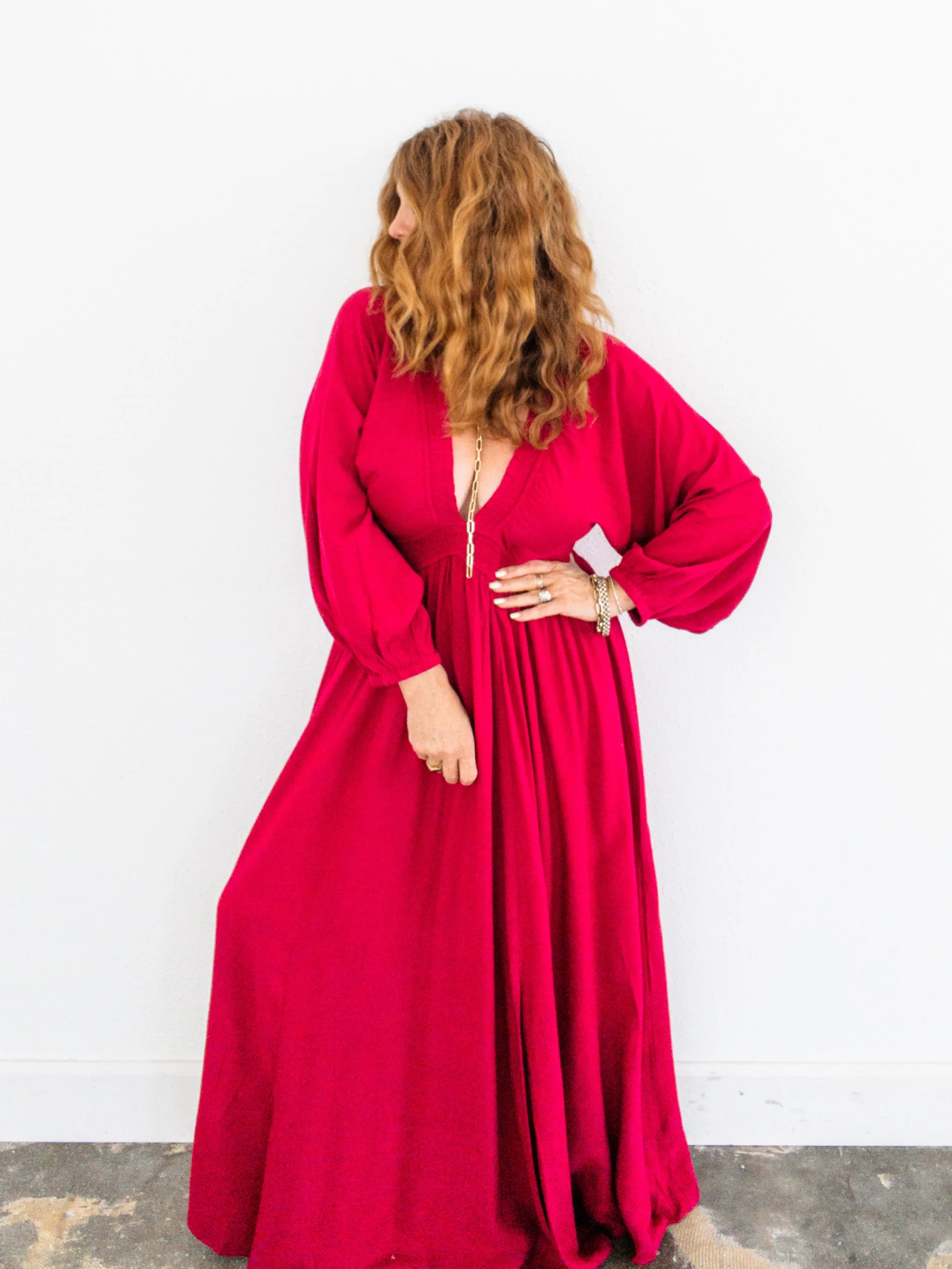 Take The Plunge Maxi Dress