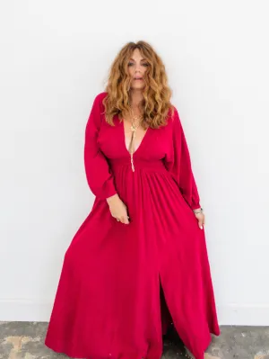 Take The Plunge Maxi Dress