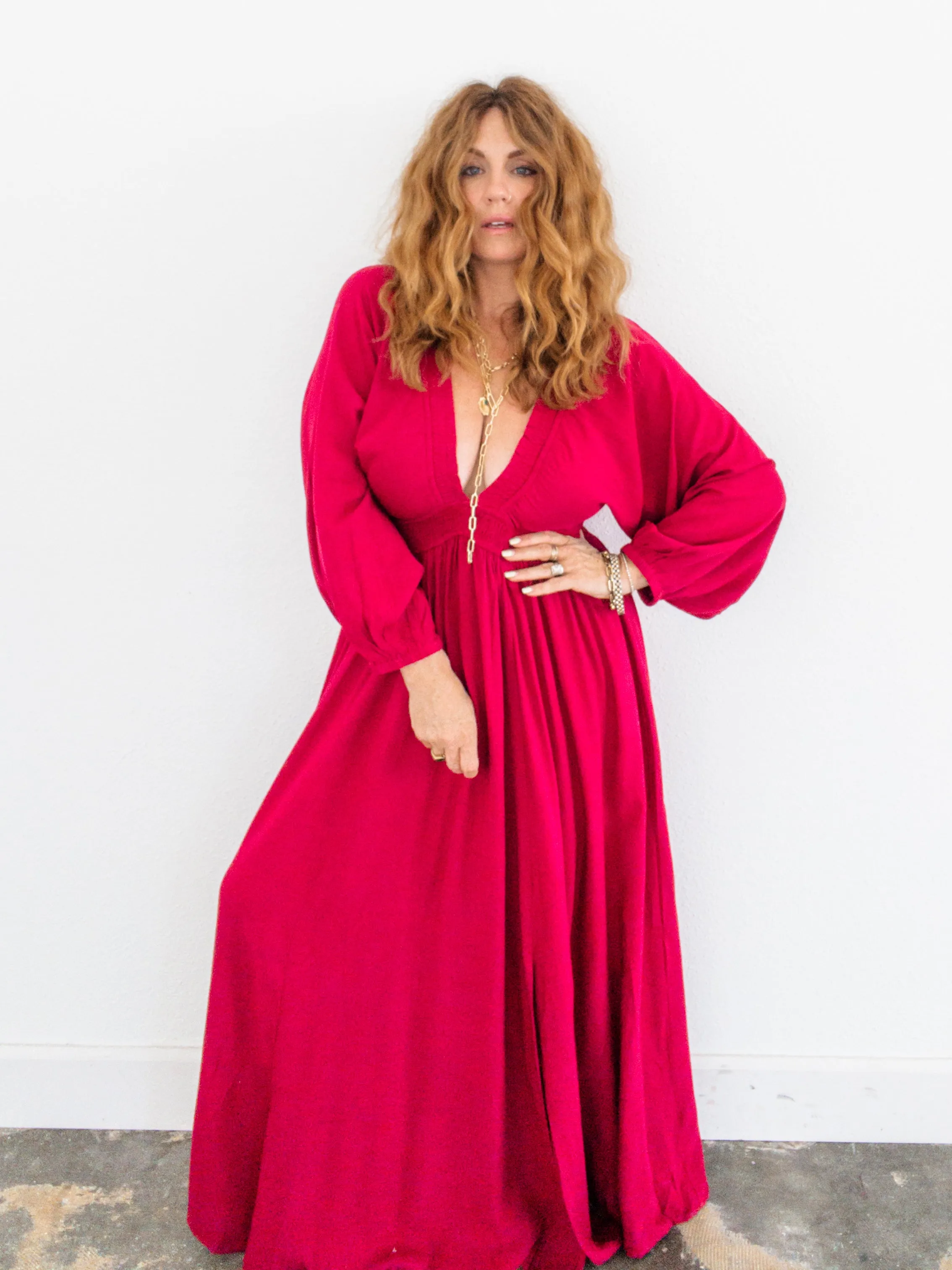 Take The Plunge Maxi Dress