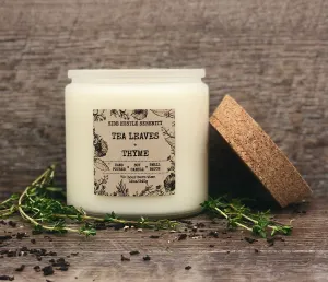 Tea Leaves   Thyme Scented Soy Candle | 12oz