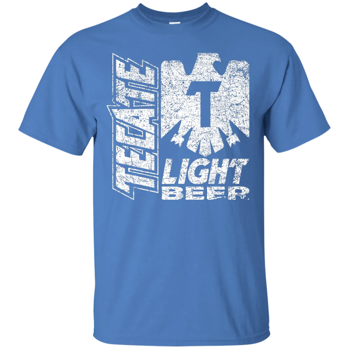 Tecate Beer T-Shirt Custom Designed White Worn Label Pattern