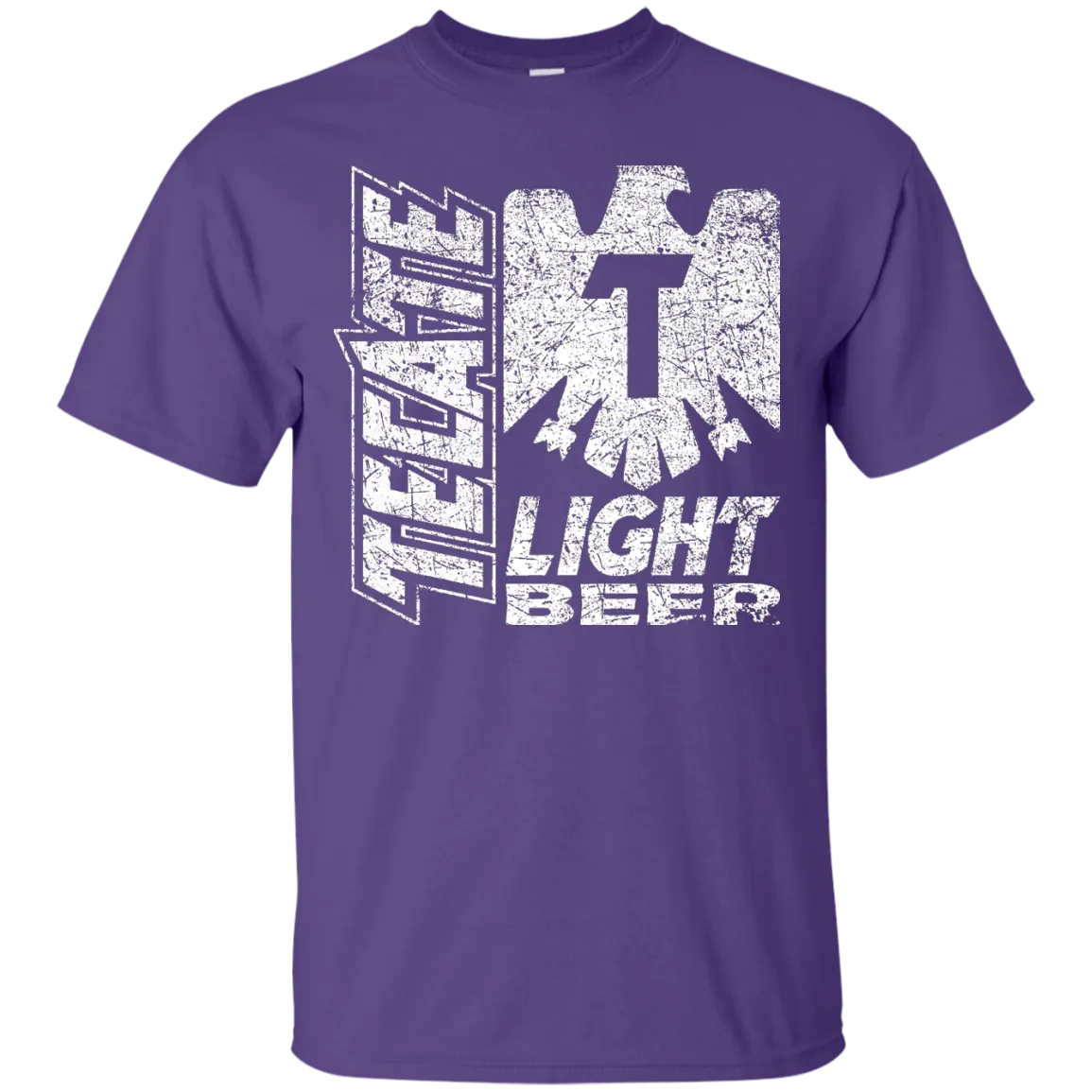 Tecate Beer T-Shirt Custom Designed White Worn Label Pattern