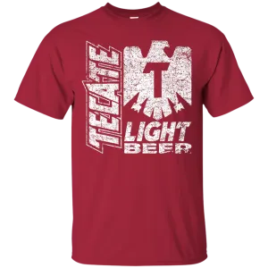 Tecate Beer T-Shirt Custom Designed White Worn Label Pattern
