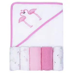 Terrycloth Hooded Wrap and Wash Set
